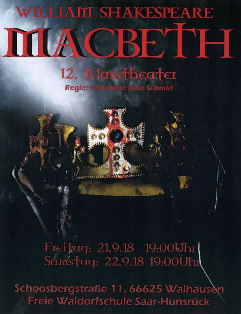 Plakat Macbeth